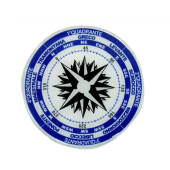 ERREGRAFICA Self-Adhesive Compass Rose Sticker