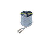 Talamex Mainsail Halyard Line With SS AISI 316 D-Shackle Blue/White 12 mm 36 m