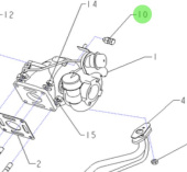 Nanni Diesel 970312252 - Drain Cock Assembly for Turbocharger Systems