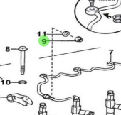 Nanni Diesel 970312699 - Fuel Injection Line Nut for T6 Series Engines