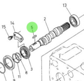 Nanni Diesel 970312501 - Feather Key for Camshaft Injection Pump