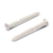 DIN 97 - A4 5,0x40 - VBTFF Slotted Countersunk Wood Screws