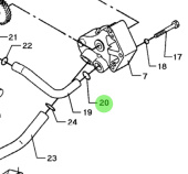 Bukh 560F0017 - O-Ring for DV36 Lubrication Pump With Pipes