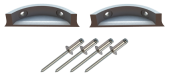 Goiot Tradition Aluminum Latch (Pair Of 2), Rivets Supplied