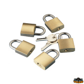 Trem N0218005 - Kit Of 5 Padlocks 30x18 mm