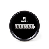Hollex Digital Hour Meters 9-32V, Ø59 mm, IP67