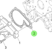 Nanni Diesel 970314891 - Fresh Water Pump Gasket for N4.85 and N4.100 Engines