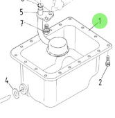 Nanni Diesel 970307972 - Oil Pan for 3.75HE and N3.21 Engines