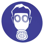 Marine Breathing Protection Must Be Worn Safety Sticker, Soft PVC