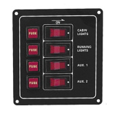 Plastimo 175538 - 6-way switch vertical panel 12 V
