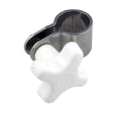 Bainbridge G652WT - Canopy Hand Clamp For 22mm (7/8'') Tube Stainless Steel With White Knob