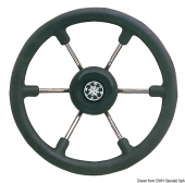 Osculati 45.139.40 - Stainless Steel Steering Wheel Black 400 mm
