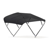 Tessilmare Bimini Top Onyx 4 Black Alu Arches - 270x252x156cm - Black