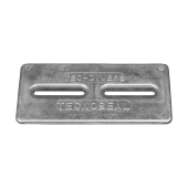 Tecnoseal TEC-DIVERS Hull and Transom Plate Anode with Insert 305x152x13 mm