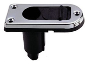 Perko 1047P0SDP - Stainless Steel Base 1047 Rectangular Flat with Sliding Closure Angle 0°