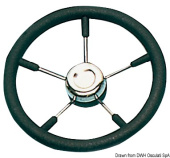 Osculati 45.129.35 - Soft Polyurethane Steering Wheel Black 350 mm