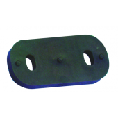 Viadana 25.41 Flat Delrin Wedge Mount for Wire Front Fairlead
