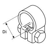 Webasto 1320165A - PIPE CLAMP D24-26, STAINLESS STEEL