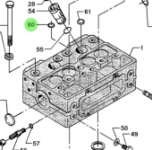 Bukh 539A0166 - Freeze Plug Cover Lid for DV24RME, DV29RME, and DV32 Engines