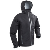 Plastimo Men’s Sailing Softshell Jacket, Black with Hood