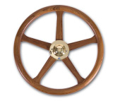 Stazo Steering Wheel Type 19 Teak 50cm Brass