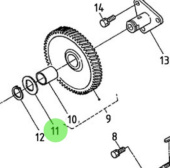 Nanni Diesel 970307544 - Idler Gear Collar for Camshaft Assembly