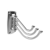 Foresti & Suardi 205A.C - Triple Chromed Brass Coat Hook 75x40x105 mm