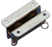 Allpa Stainless Steel Inlet Block Double, 8mm, Sheave Ø25mm, Breaking Load 560kg