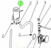 Nanni Diesel 970312437 - Oil Reservoir Assembly for Fuel and Oil Cooler Systems