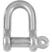 Ronstan RF1035 Stainless Steel D Shackle, 5/8" Coined Pin