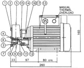 Jabsco 53021-2013 - 3/4" BRZ 20 Bronze Pump Kit Spare Part
