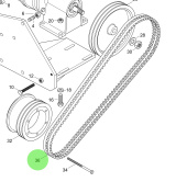 Steyr 9000169-0 - Narrow V-Belt DIN 7753 AVX 10x1025LA