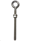 Allpa Stainless Steel Brass Plated Eye Bolt With Fixed Eye M8, L=100mm