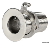 Osculati AISI 316 Stainless Steel Flush-Mount Skin Fitting, 3/8" to 1-1/2" Thread