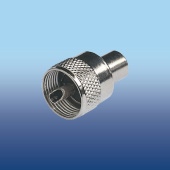 Glomex RA132 Pl-259 Male Connector, Twist On For RG58/U Cable