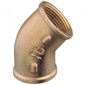 Guidi Brass Elbow 45° Female-Female 1/2"