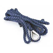 Bukh PRO T5112209 - POLYESTER ROPE BLUE Ø12 W/THIMBLE