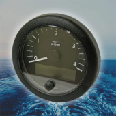 VDO N02-012-922 - OceanLink Tachometer Gauge 85mm 3" 4000 RPM 12-24V + 8 Way Block Connector