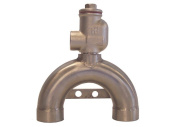 Stainless Steel 316 Combination Air Vent with Integrated 1/2" Brass Non-Return Valve