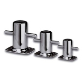Stainless Steel Bollard 172x80x2x18 mm With Base Plate And 4 Holes