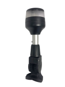 Hella NaviLED Top Light, White-Round, 9-33V, 360°, 2NM, Black (Folding) On Aluminium Rod