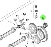 Nanni Diesel 970314853 - Balancer Gear for N4.85 and N4.100 Engines
