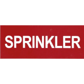 Marine Sprinkler System Pipe Identification Sticker, Soft PVC, 200×80 mm