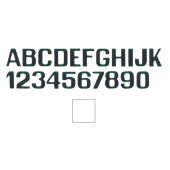 White Letters And Numbers 200 mm U