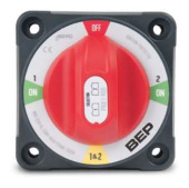 BEP Marine Battery Switch Pro Installer 1/2/Both/Off 48V Max. 400A Continuous (Bulk) Packaged Per 12