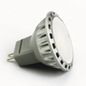 Dixplay MR11 8-35V 2W 120° Bulb - 3 Warm White LEDs - Ø35x33mm