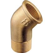 Plastimo 408307 - Connector Brass Elbow 45° Male Female 1''