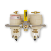 Racor Heavy Duty 'Turbine' Double, Switchable Diesel Filter With Water Separator, Model 75/500FGX