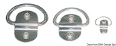 Osculati 39.868.02 - Swiveling Half Ring Polished AISI304 51x32 mm
