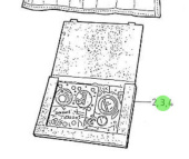 Nanni Diesel 970310605 - Lower Engine Gasket Set for 4.195HE Engines
